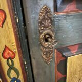 19th century Fribourg painted wardrobe