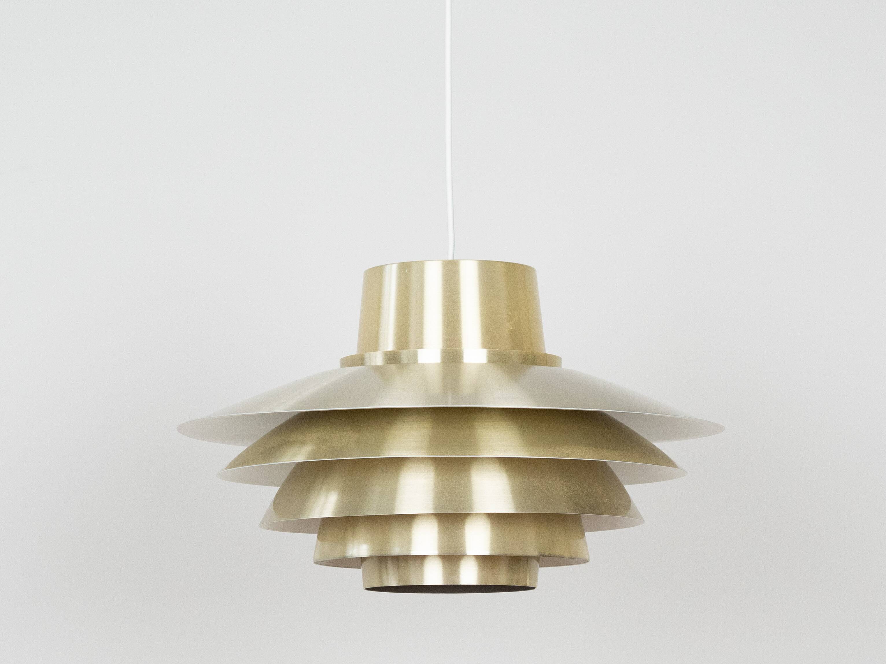 Danish vintage pendant lamp Verona by Svend Middelboe, Nordisk Solar, 1962