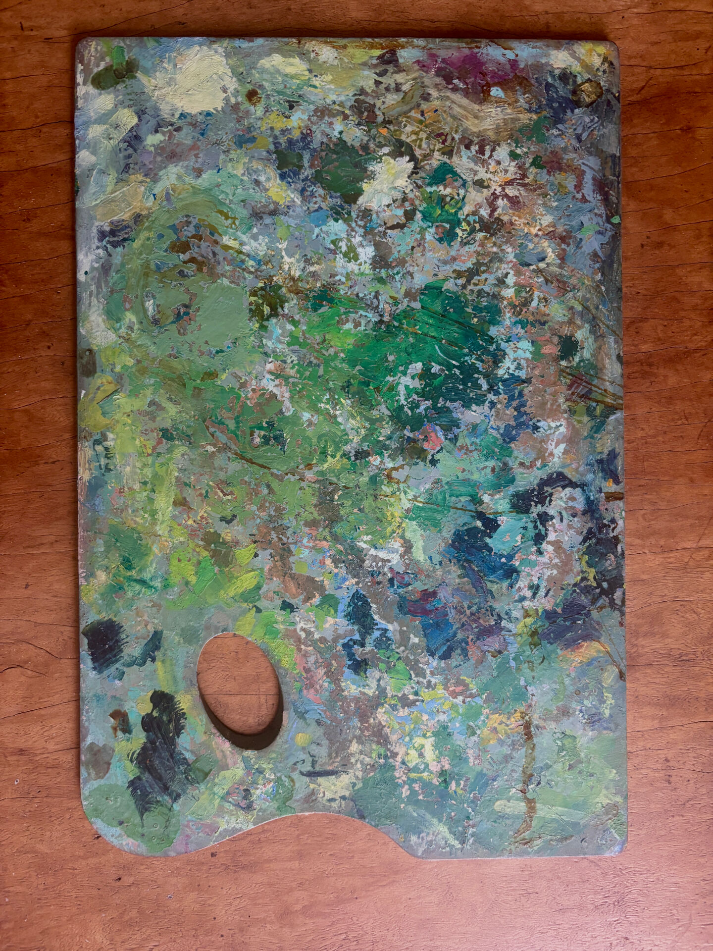 Old painter's palette