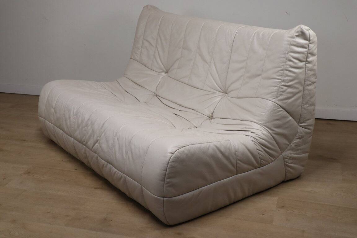 Vintage 2 seater leather sofa, 1970