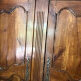 Louis XV wardrobe in solid cherry