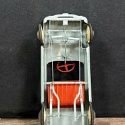 Simca pedal car in sheet metal painted around 1960 for decoration or collector