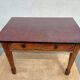 brutalist wooden table
