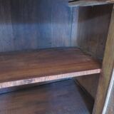 Old - Beautiful solid oak sideboard - 2 doors - 2 drawers in golden oak color