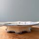 Octagonal composition dish in Clairefontaine earthenware, indiana model 19th