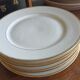 6 Villedieu porcelain dessert plates