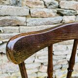Paire de chaises moumoute jaune