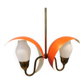 Incroyable lustre / lampe suspendue de Danish Fog & Mørup, estimé années 1950