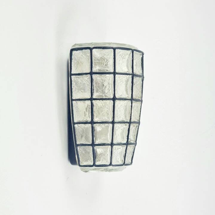 Applique murale en verre de style mid-century moderne de Limburg, Allemagne, années 1970.