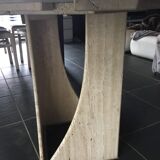 Ligne Roset travertine table, 1990s