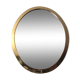 Miroir ovale vintage en bronze doré