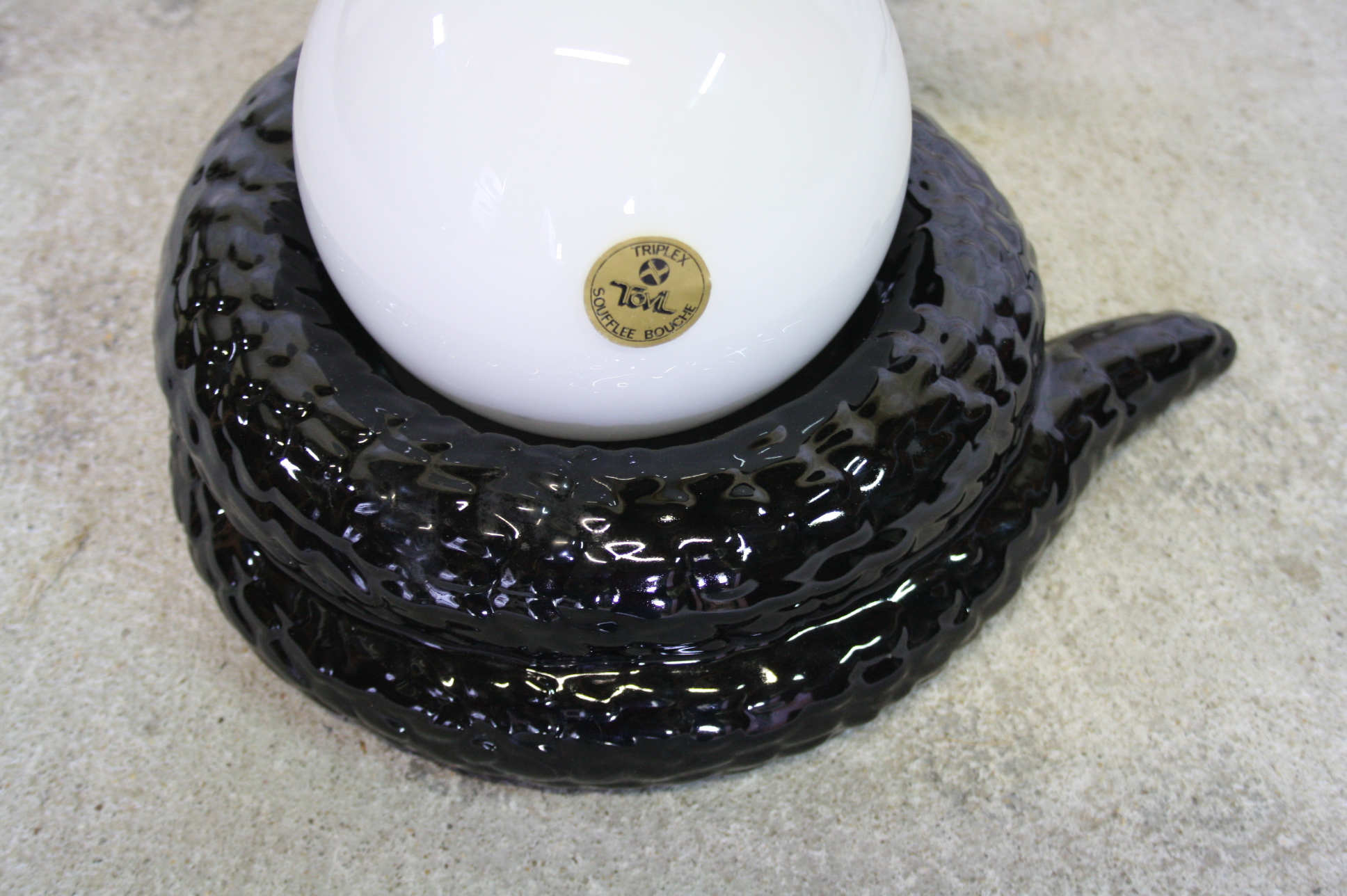 Vintage cobra snake lamp