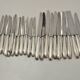 Lot couteaux platil inox