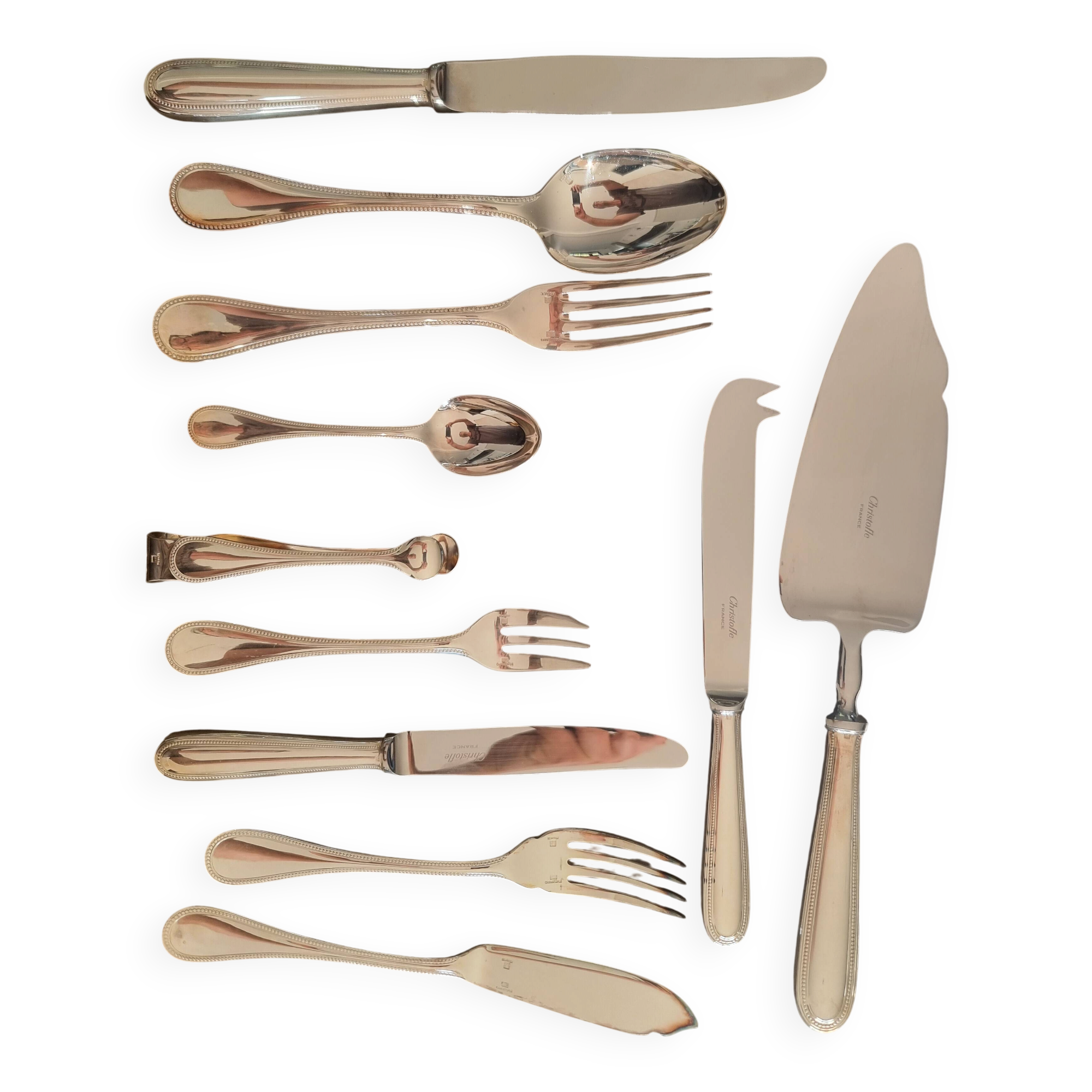 Cristofle cutlery set model Pearl