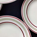 6 flat plates Digoin Sarreguemines Enghien model