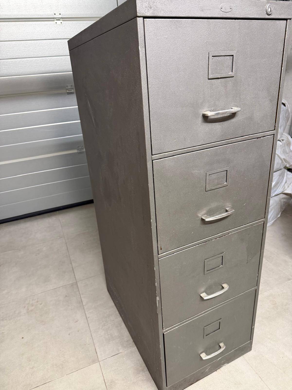 Industrial metal filing cabinet