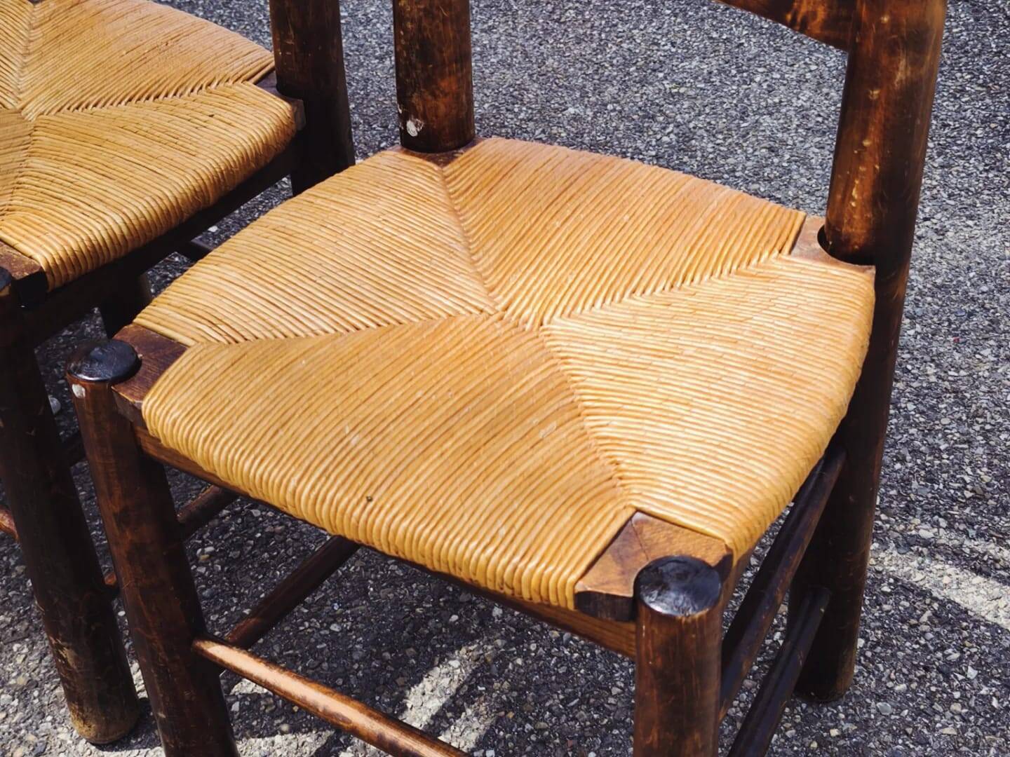 6 chaises brutalistes de Georges Robert, 1960