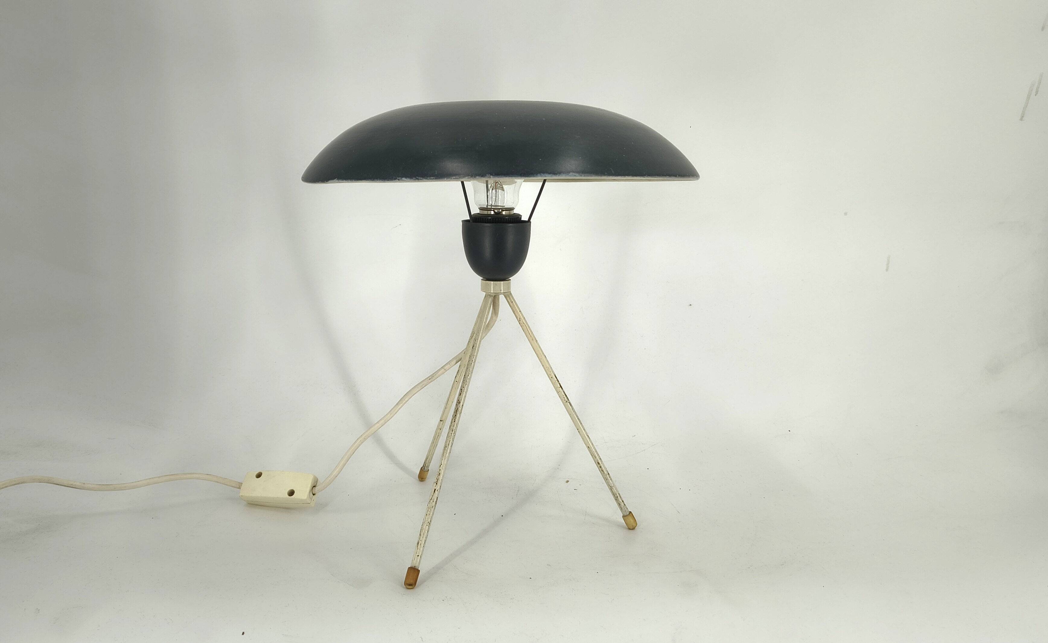 Very rare desk lamp by Louis Kalff for Philips, 1950s