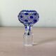 Baccarat crystal bottle model diamonds stoned blue