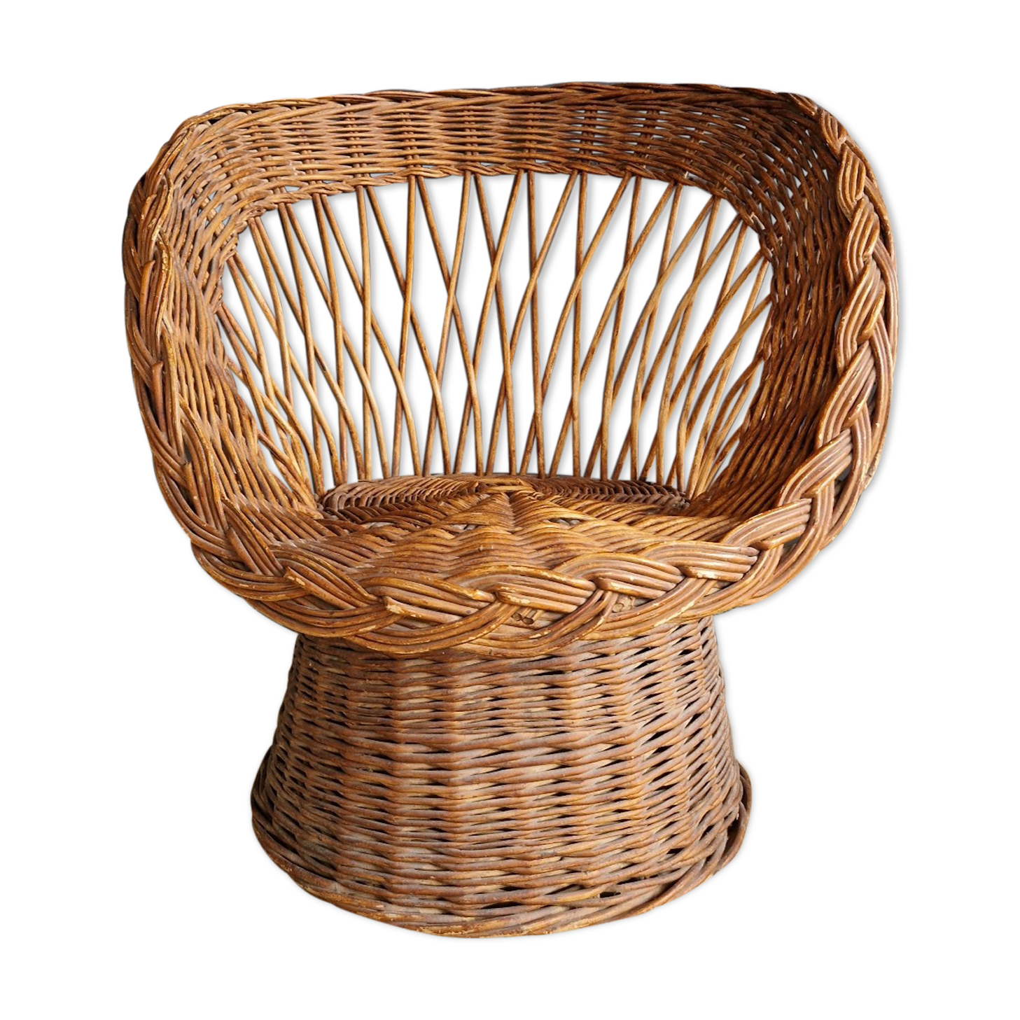 Rattan armchair