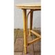 Rattan side table