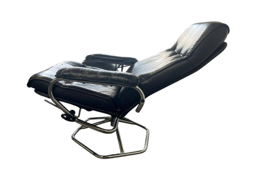 Vintage Danish leather lounge chair / armchair / single chair UNICO