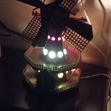 Wood mill lamp and small characters