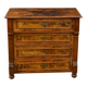 Commode ancienne 4 tiroirs style Louis-Philippe Bois et ronce de Noyer