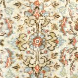 6x9 Sky Blue Turkish Vintage Area Rug 178x286Cm SK 24678