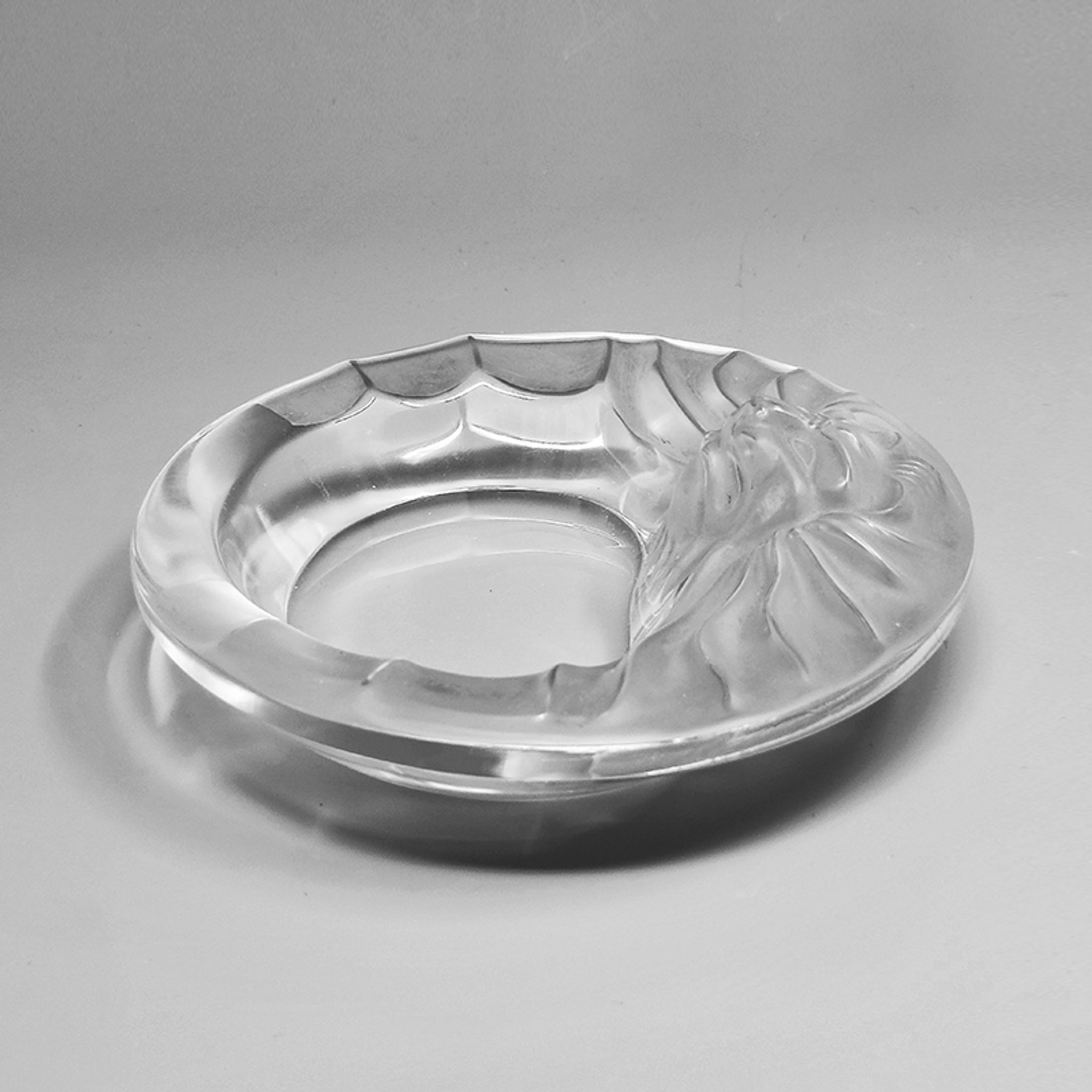 1970s Smoking Set  by Lalique. Signed on The Bottom. Made in France