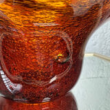 Amber blown glass empty pocket from the 60s