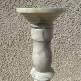 Luminous marble column