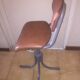 Industrial leather chair