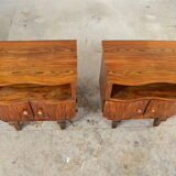 Art Deco bedsides walnut 1930 / 1940