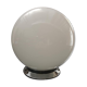 Ceiling lamp wall globe opaline ball white Very large model Ø 25 cm Art Deco 1930/1940