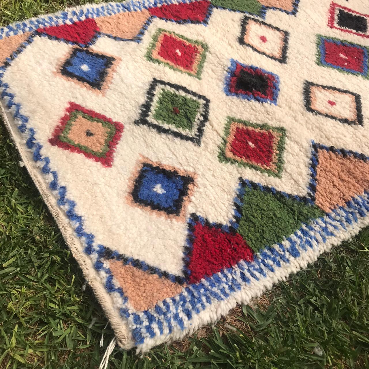 Tapis de Couloir Berbère coloré 85x300 cm