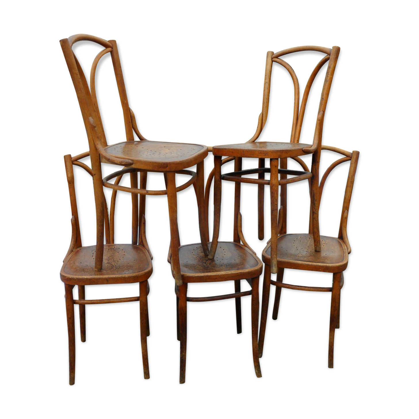 Set of 5 bistro chairs