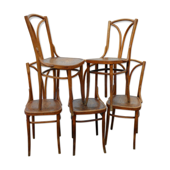 Set of 5 bistro chairs