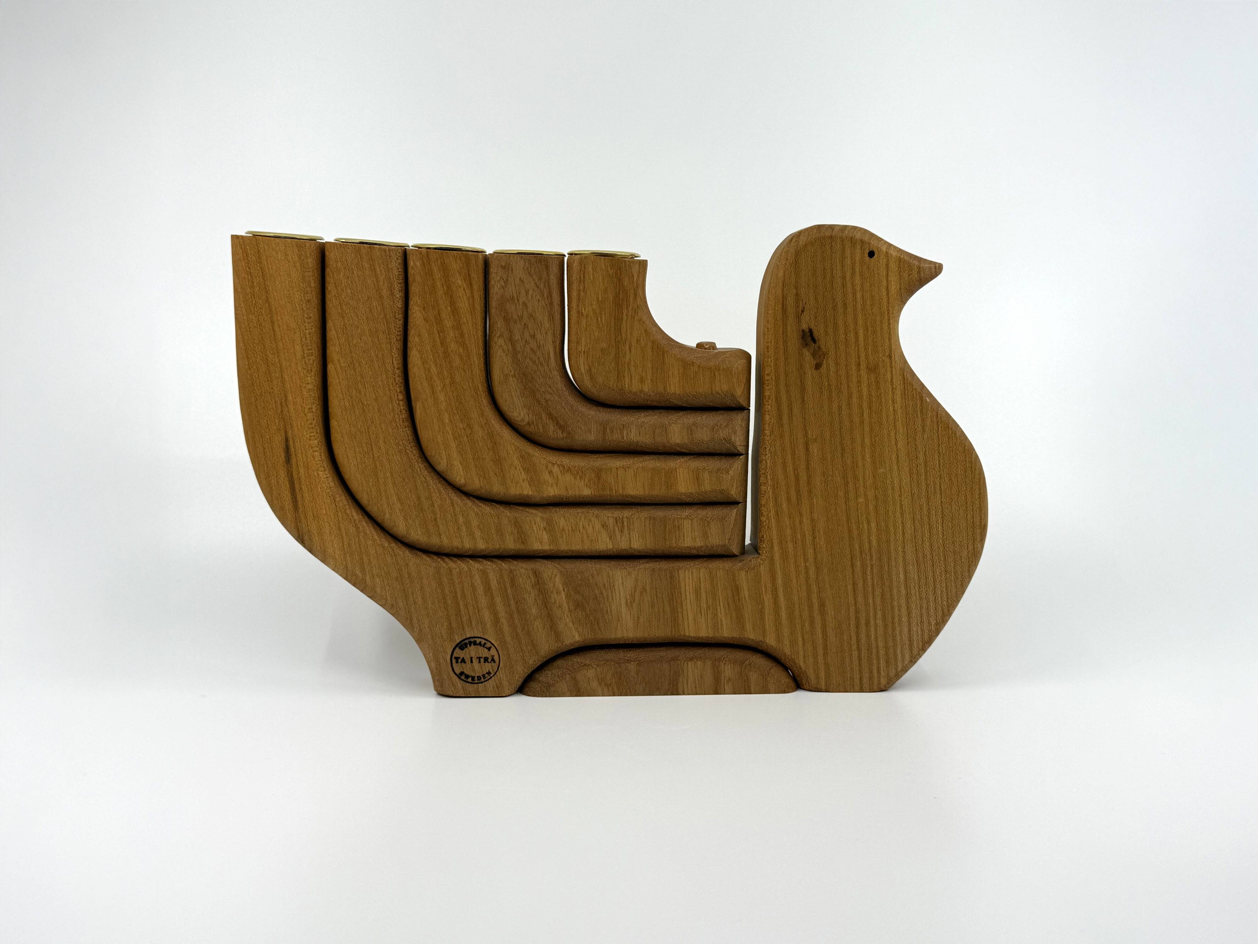 Dove Candlestick Holder • Carl Nelson • Sweden Circa 1970