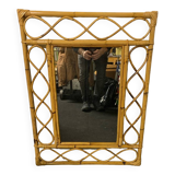 Vintage bamboo mirror