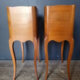 Set of two solid wood style bedside tables in very good condition