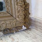 Napoleon III mirror with pediment - 125x75cm