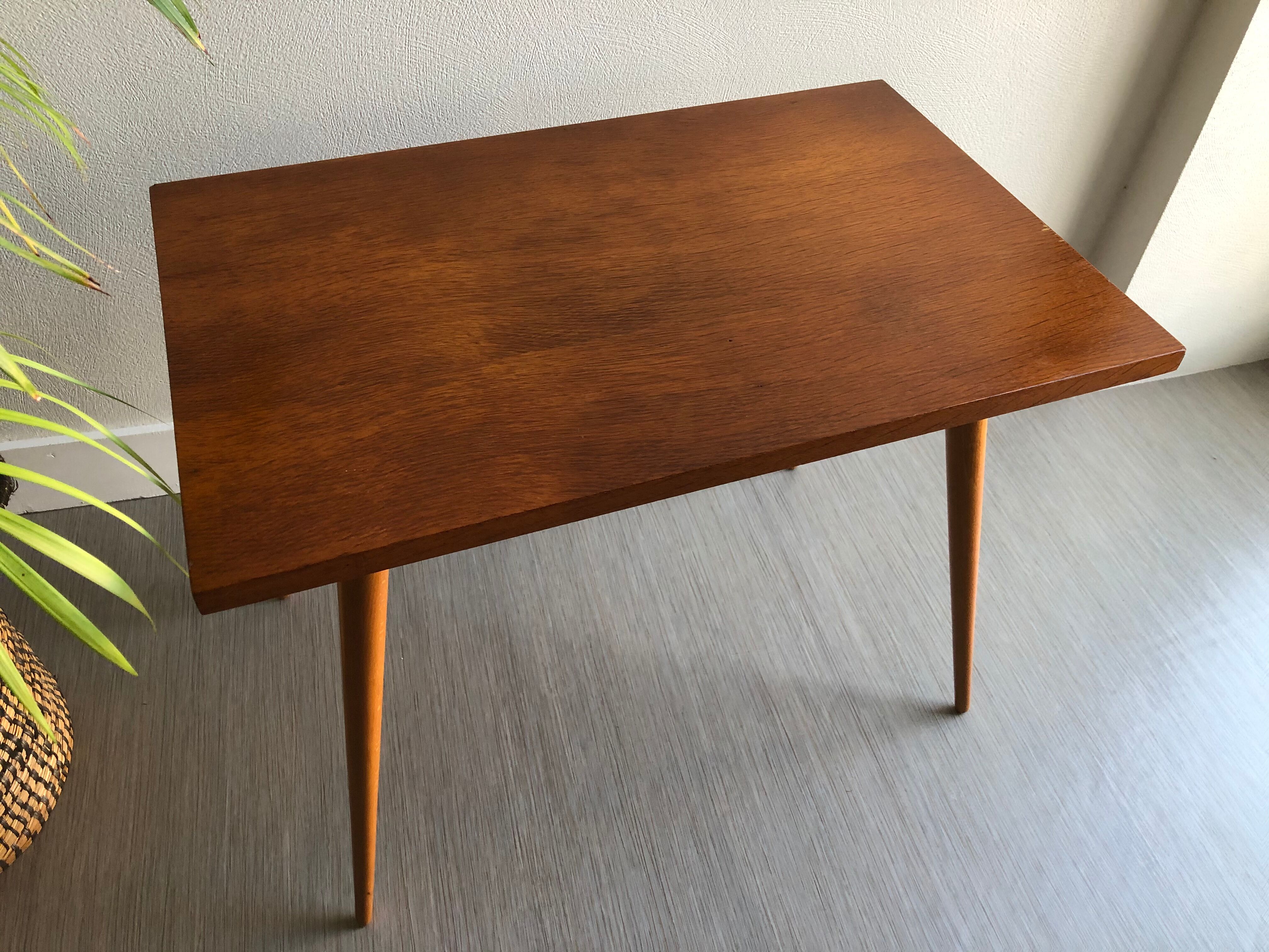 Vintage coffee table compass legs