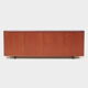 Vintage mid century modern sideboard cabinet made of teak with 4 doors, 1960s
