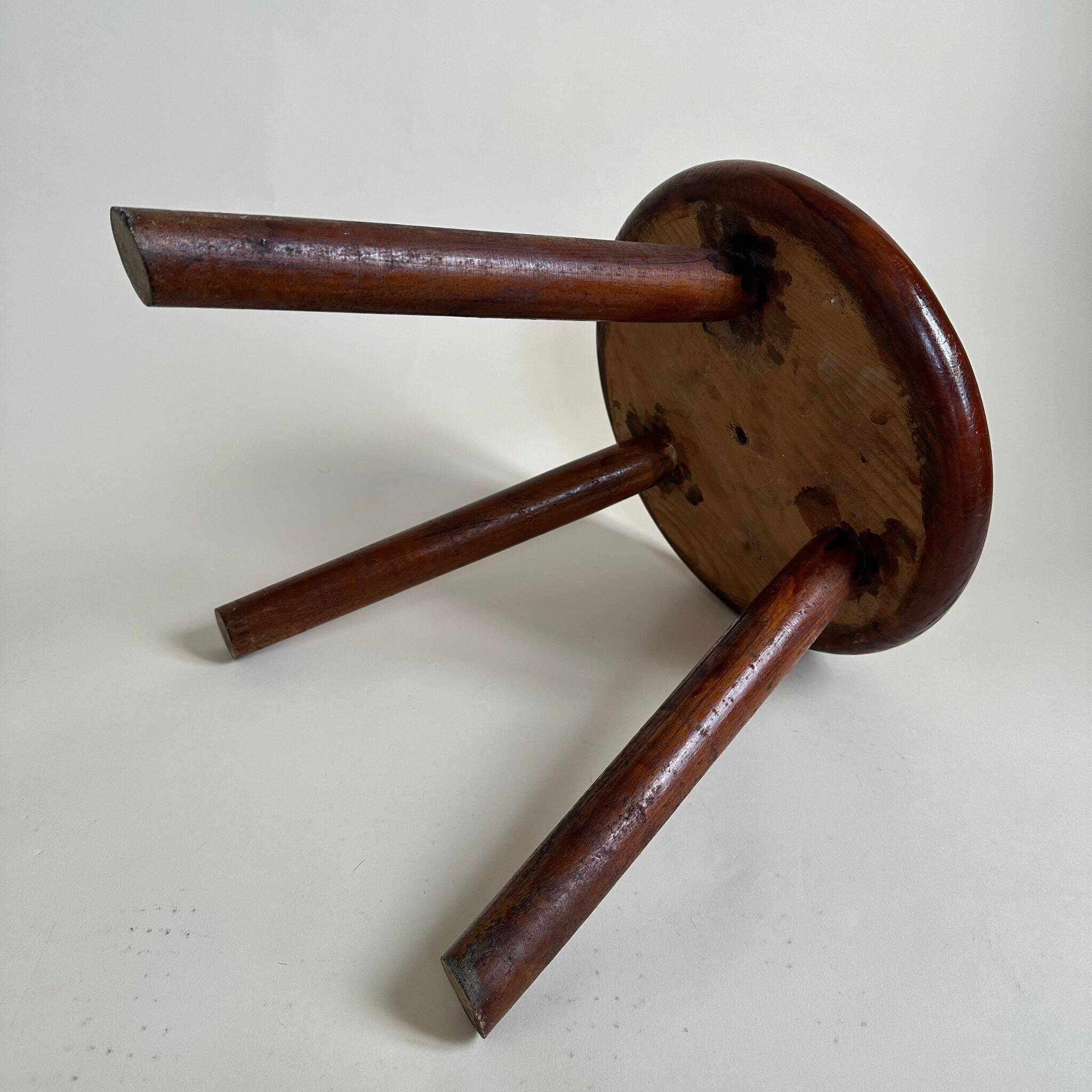 Wooden tripod stool