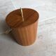 Scandinavian ice bucket in teck wood plating 1950
