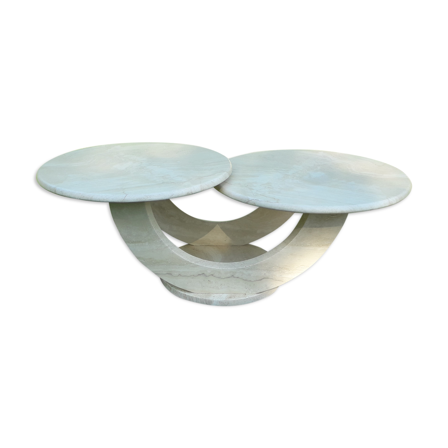 Italian travertine coffee table