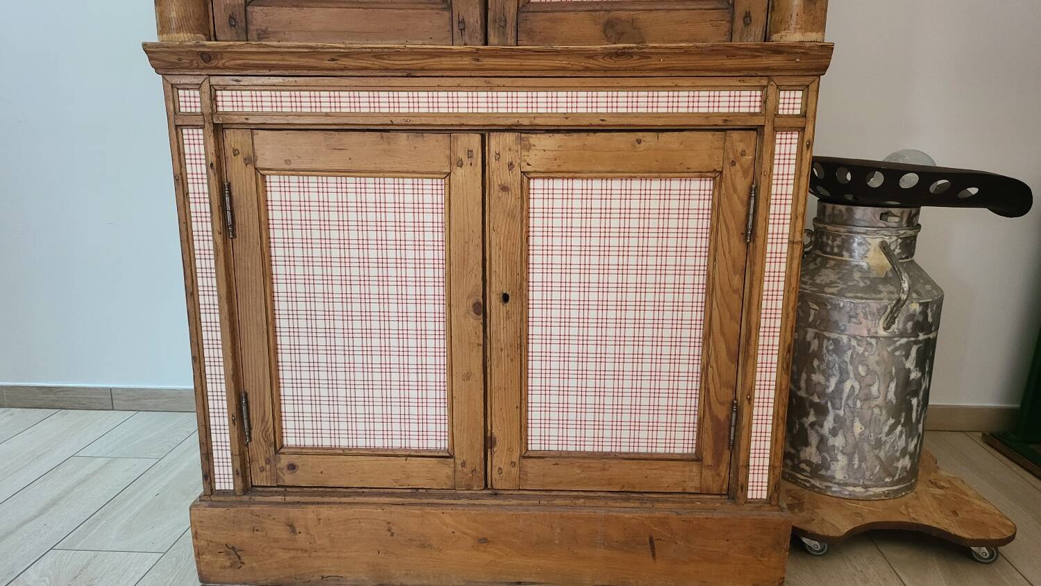 Antique 2-piece dresser – Electrified – Louis-Philippe pediment – 250 cm