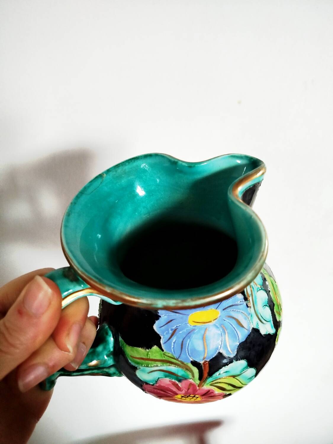 Ceramic enamelled jug Cerart Monaco