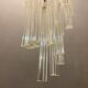 Italian murano prism spiral chandelier